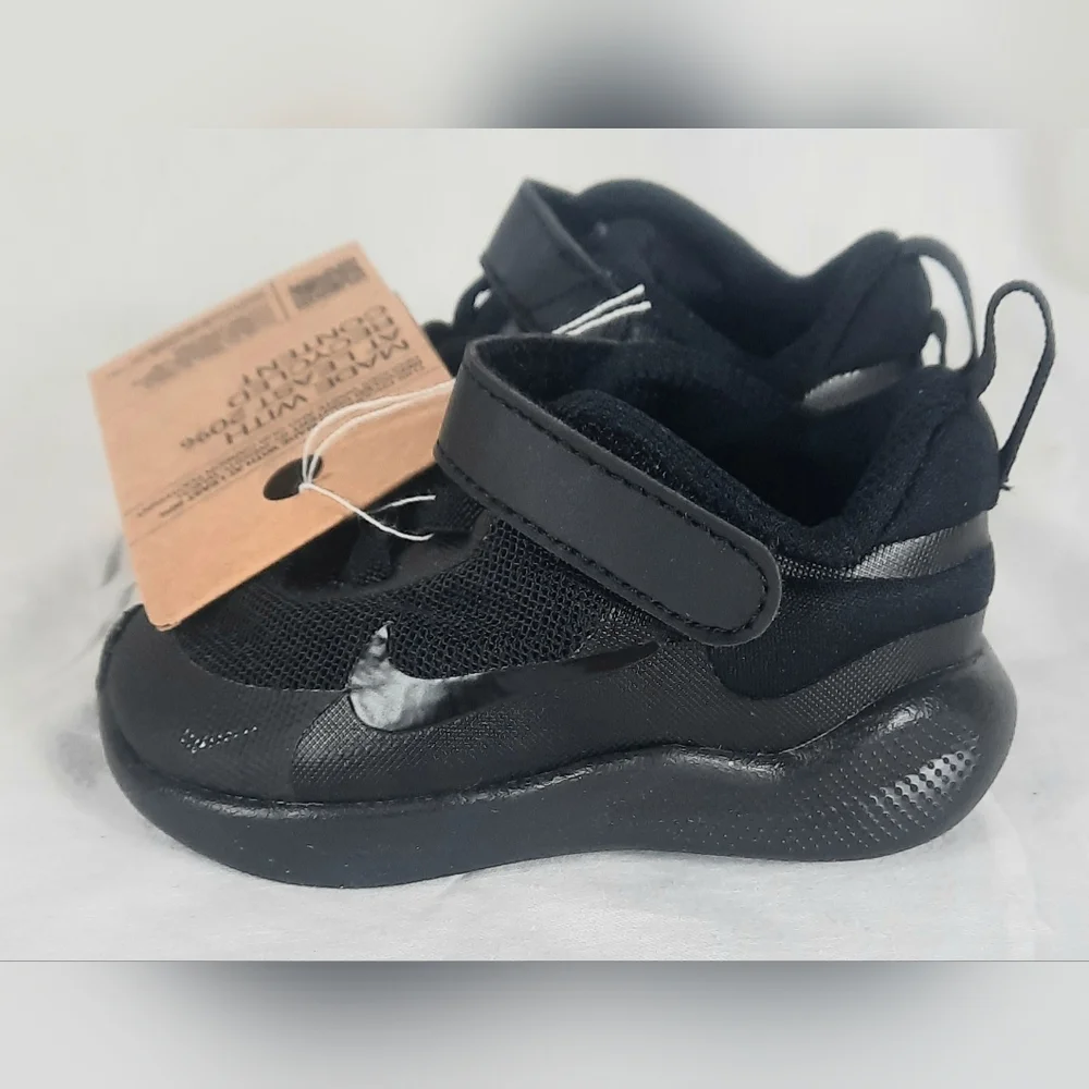 Nike Revolution 7 Baby Toddler Shoes Size 3C Black Anthracite FB7691-001 NEW